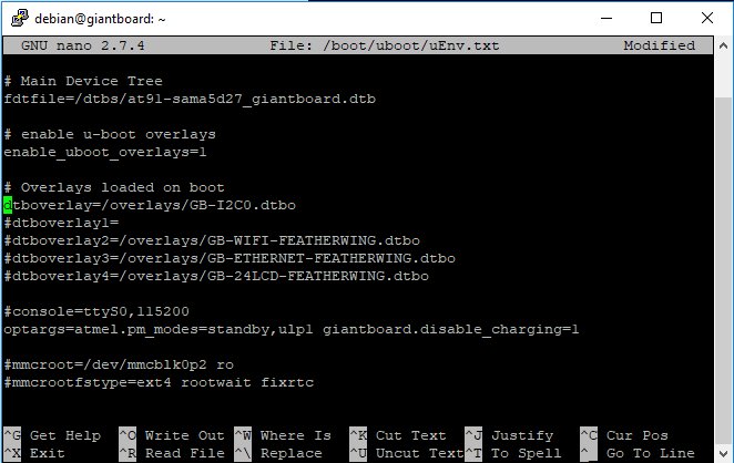 Enabling I2C