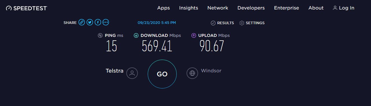 Ten64 5G speed test