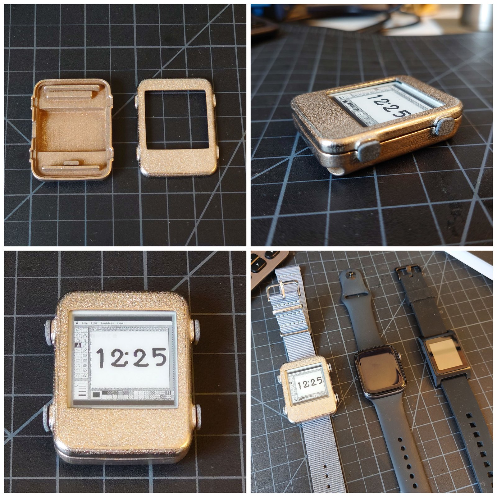 Watchy 3D printed steel prototype enclosure