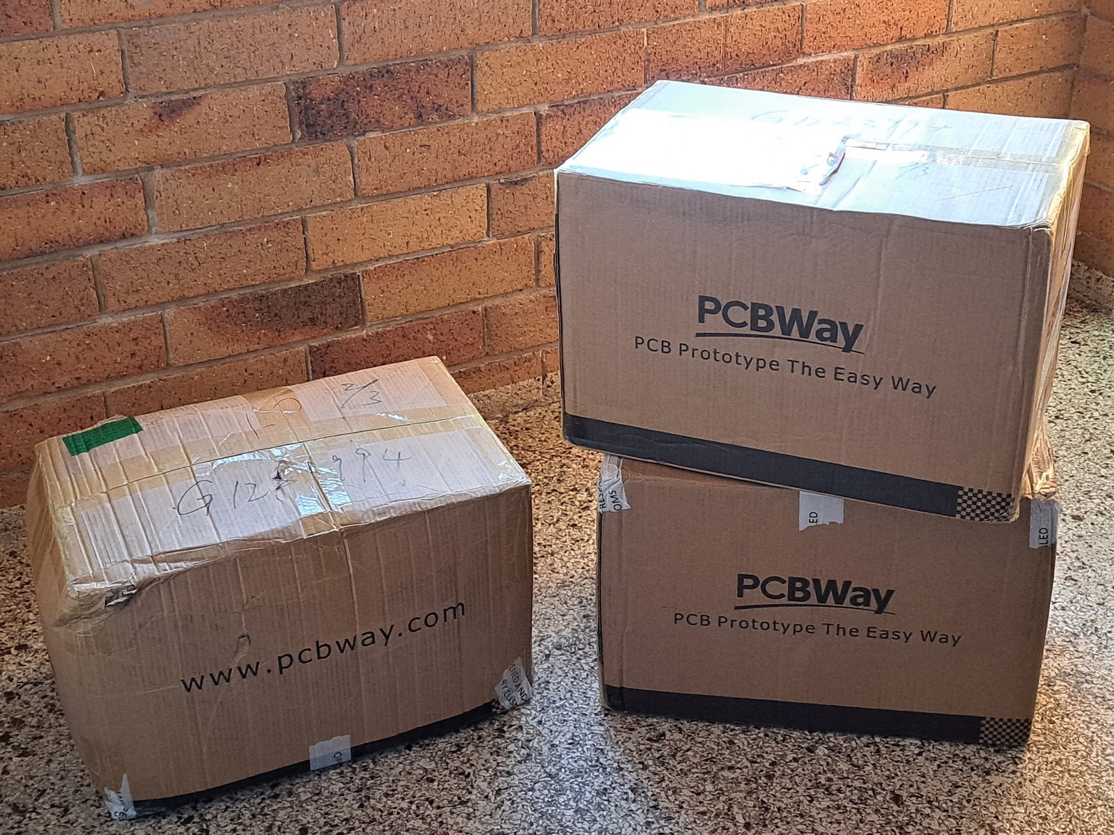 Our first production batch of PCBs is in these boxes!
