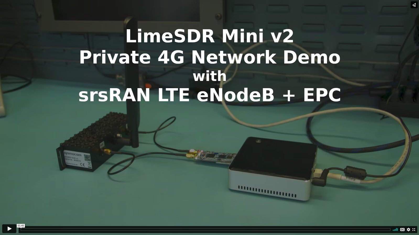 LimSDR Mini 2.0 private LTE