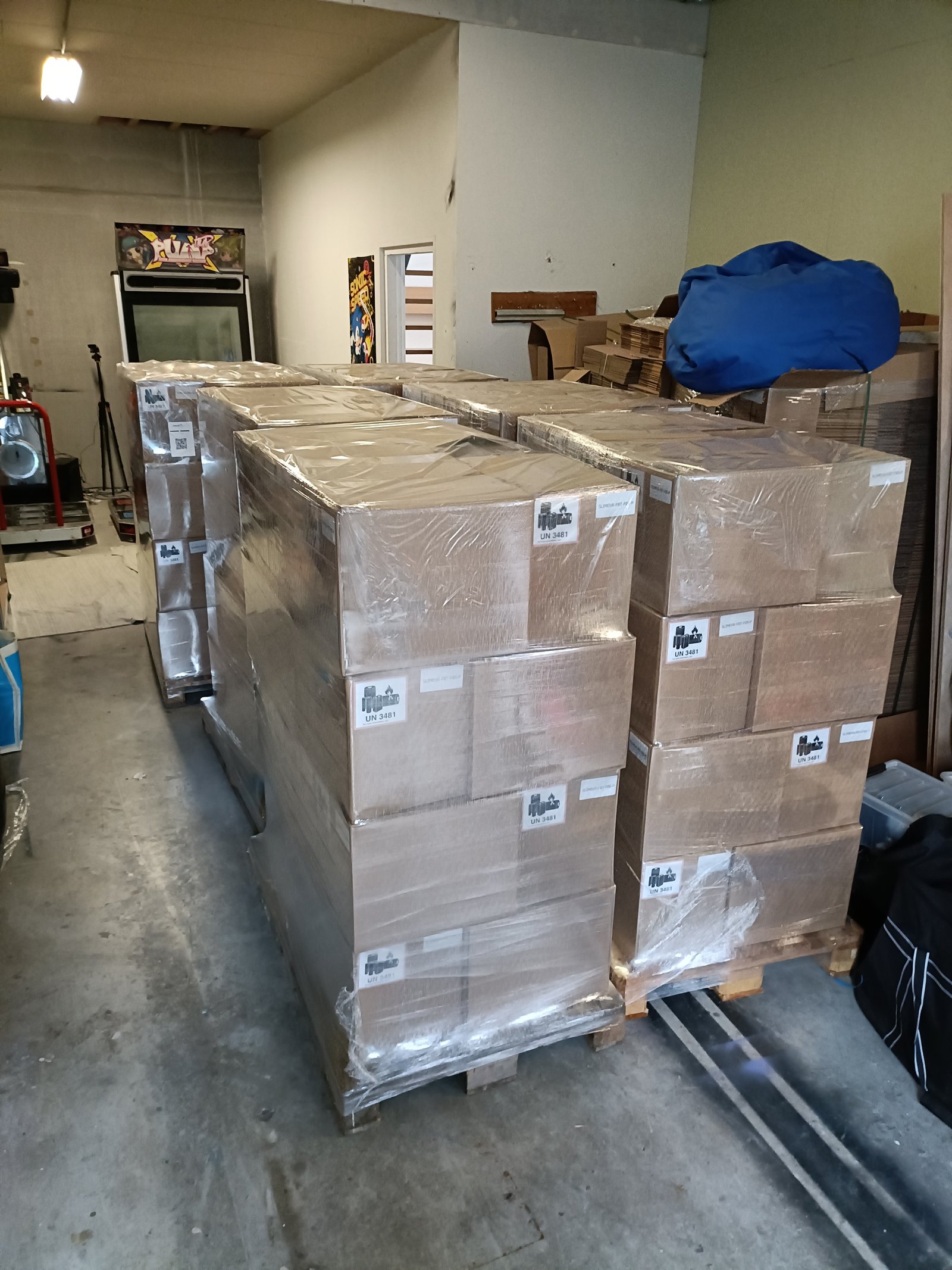 The shipment of Slimes in our warehouse