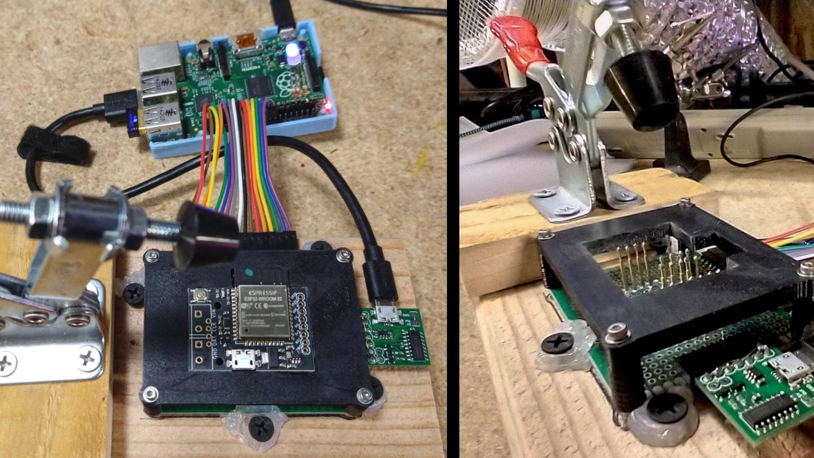 Pixelblaze V3 standard testing + programming jig