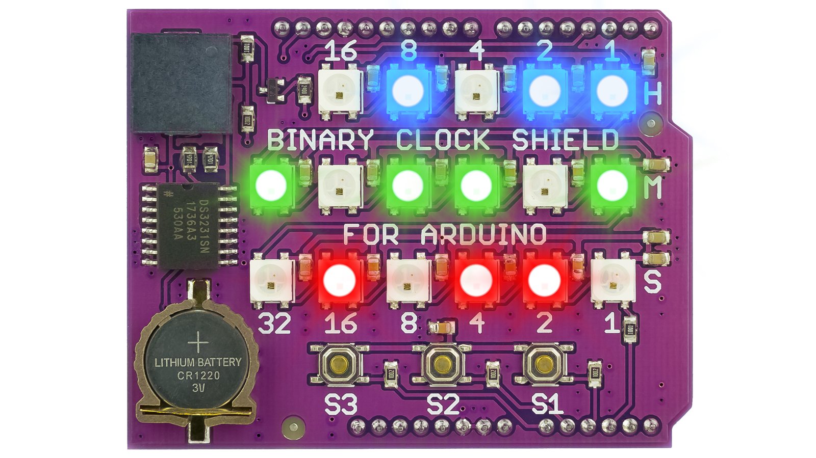Binary Clock Shield