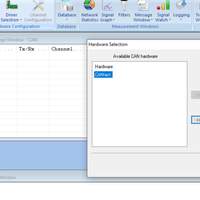 Selecting CANtact in BUSMASTER.