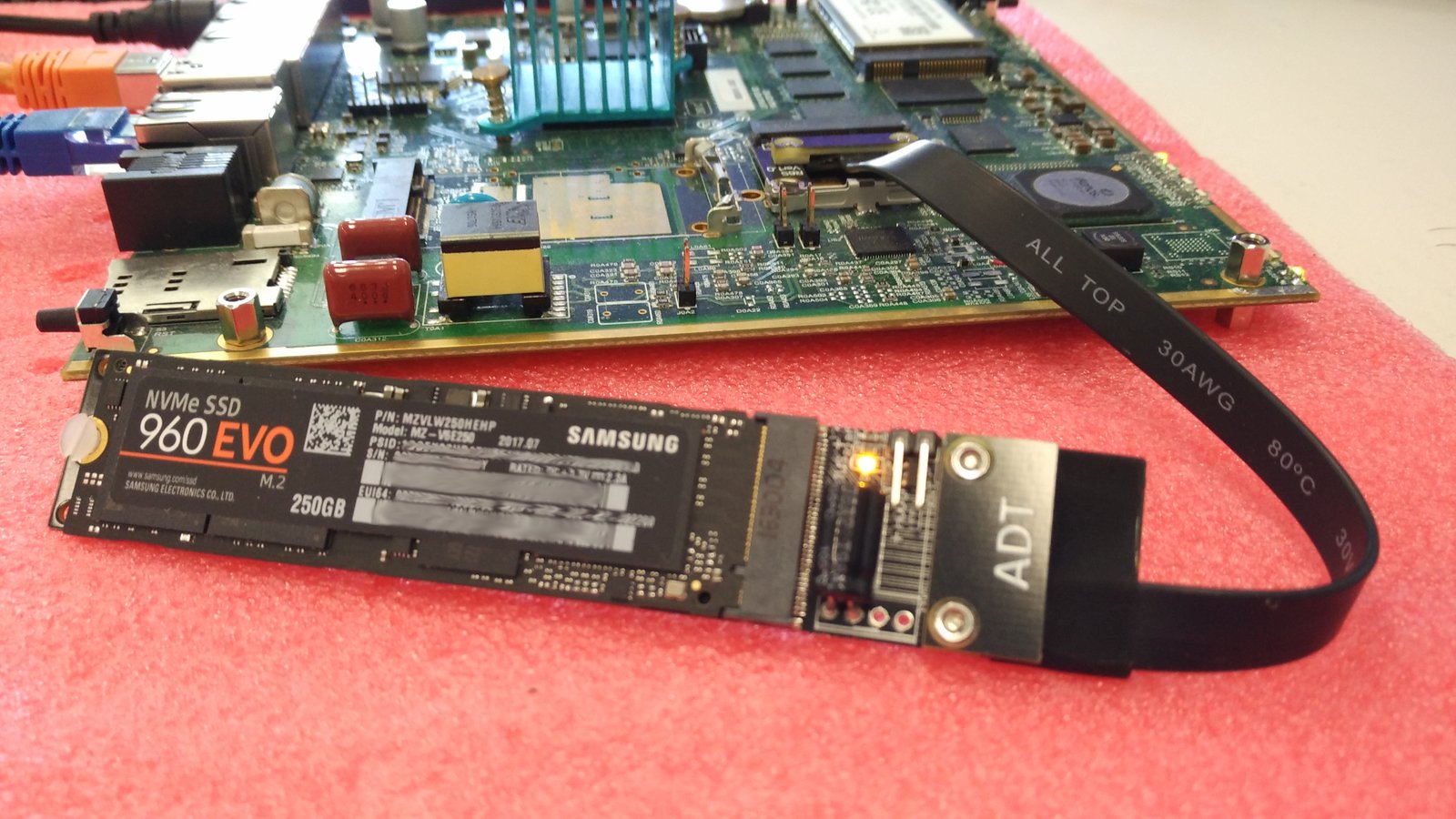 NVMe Connected to LS1043V via adapter