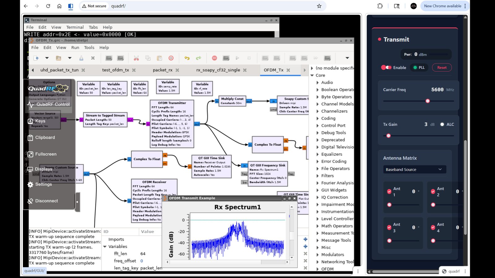 GNU Radio GUI interface