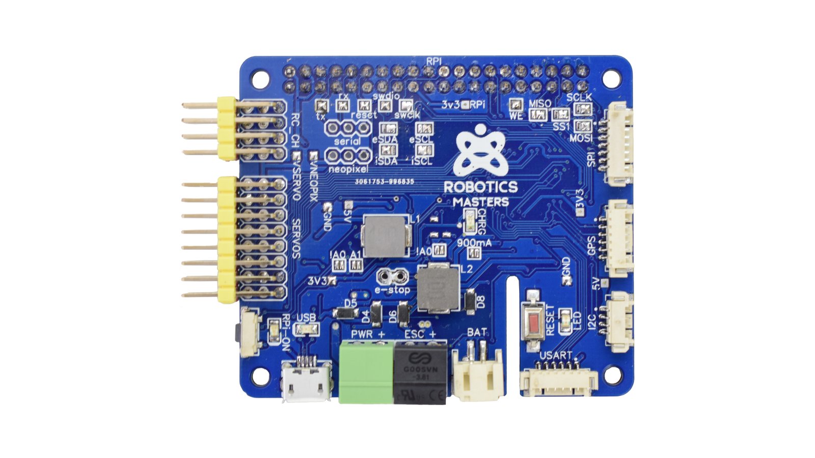 Robo Hat MM1 - blue board prototype