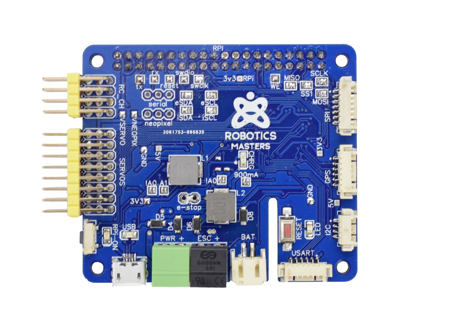 Robo Hat MM1 - blue board prototype