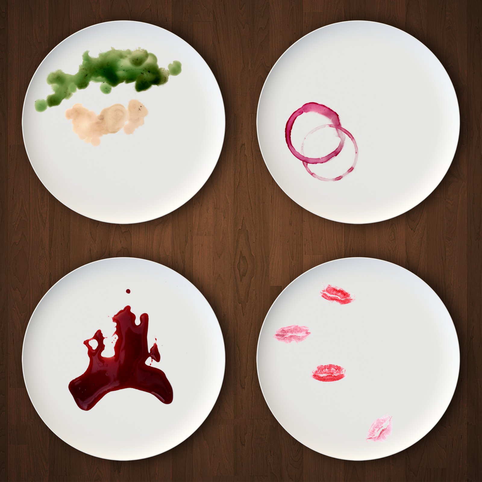 Set 2, 4 Dinner Plates