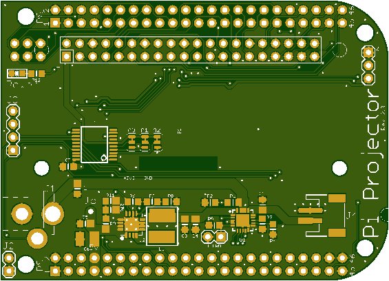 PiProjector PCB revision 2.3 (top)