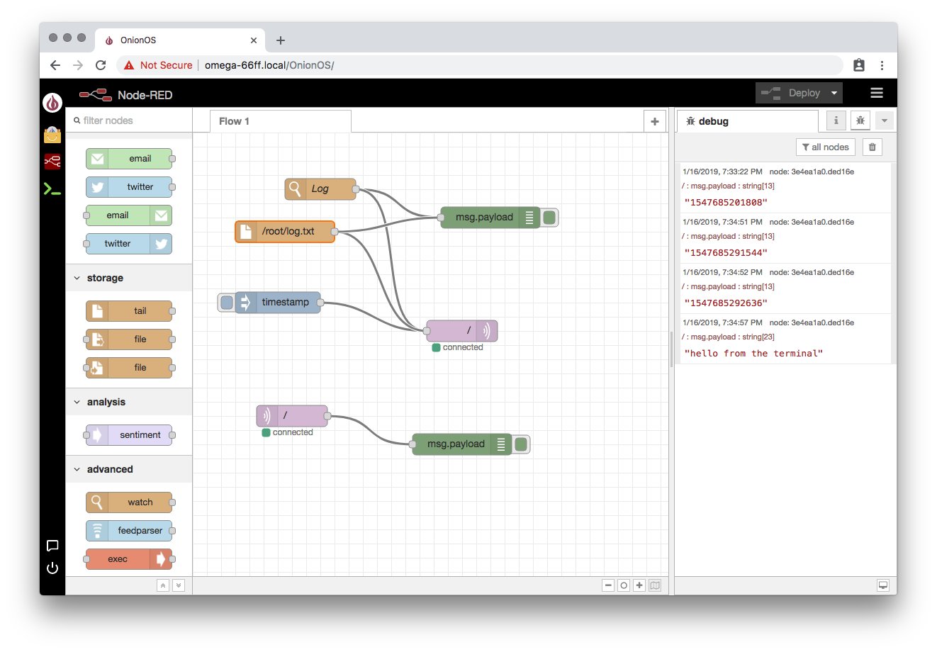 Node-RED flow