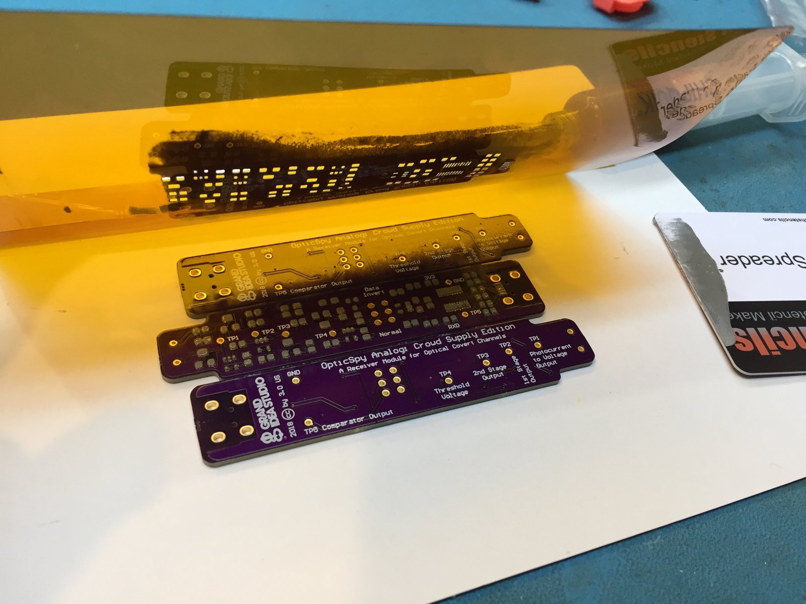 OpticSpy prototype assembly