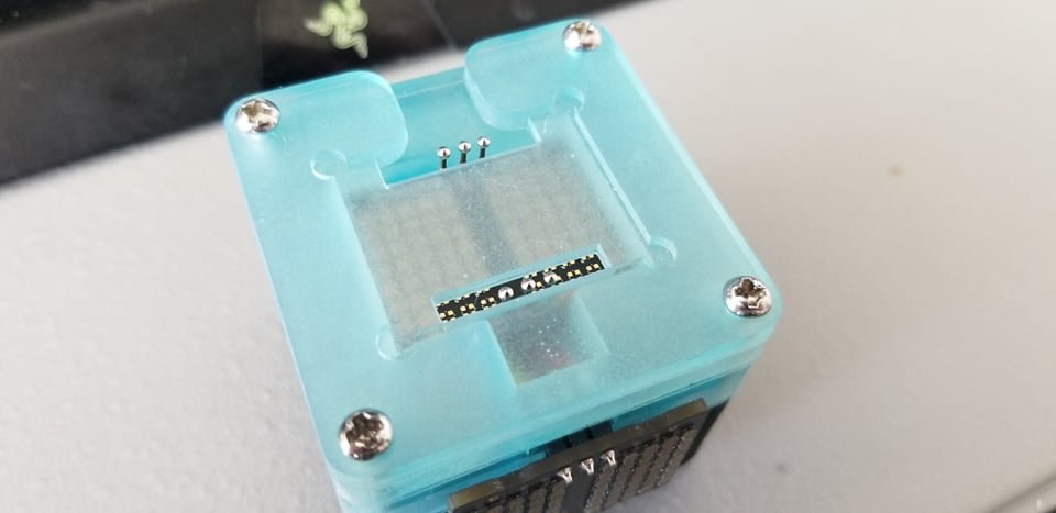 Top of the test jig