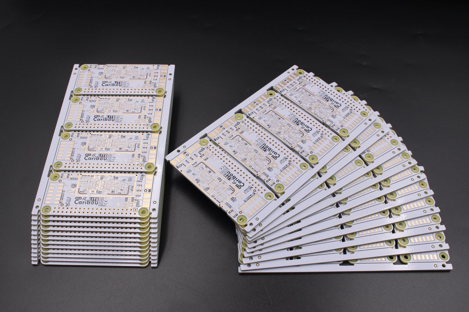 CaribouLite production PCBs