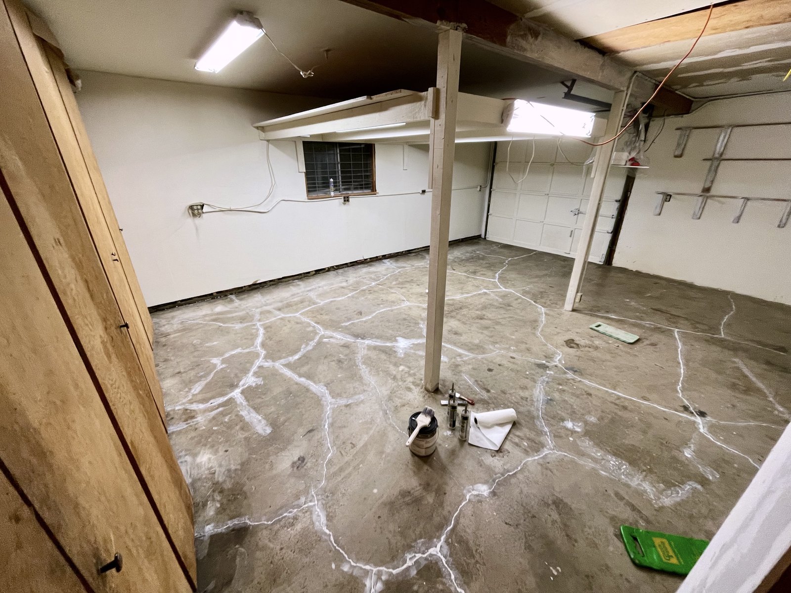 New workshop space in the middle of renovation
