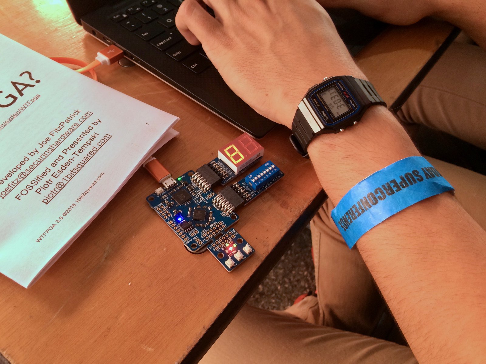 WTFpga workshop at Hackaday Supercon