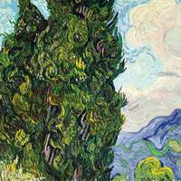 Cypresses by Vincent Van Gogh
