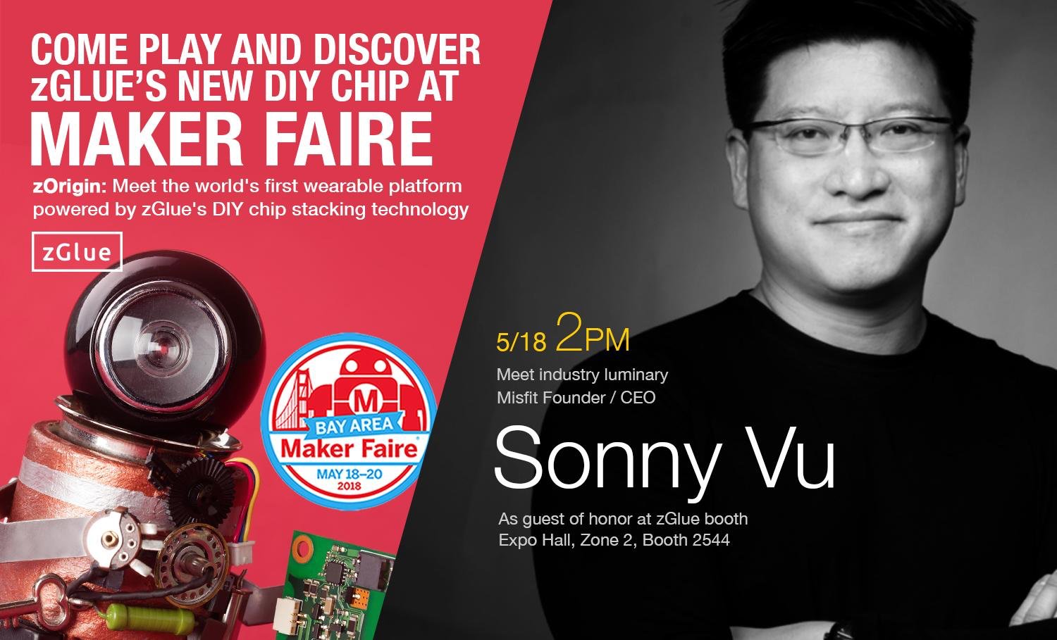Sonny Vu announces zOrigin at Maker Faire