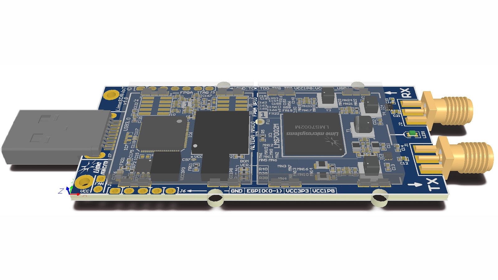LimeSDR Mini Render