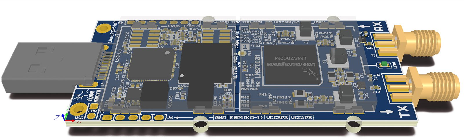 LimeSDR Mini Render