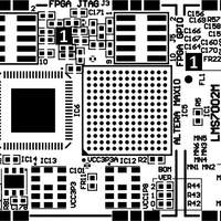 LimeSDR Mini 1v0 PCB drawing (top)