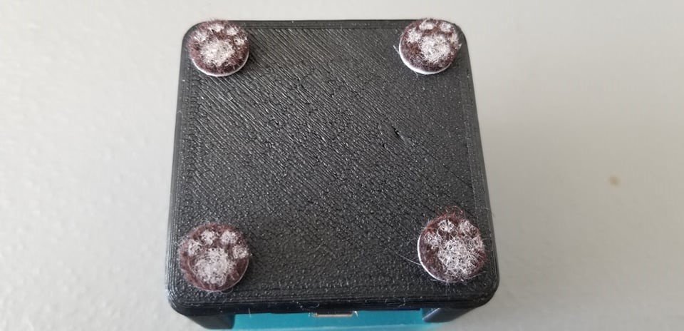 Paws on our test jig