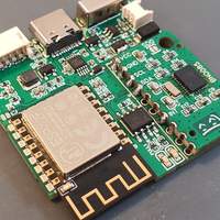 An assembled prototype of SlimeVR board, Revision 9.