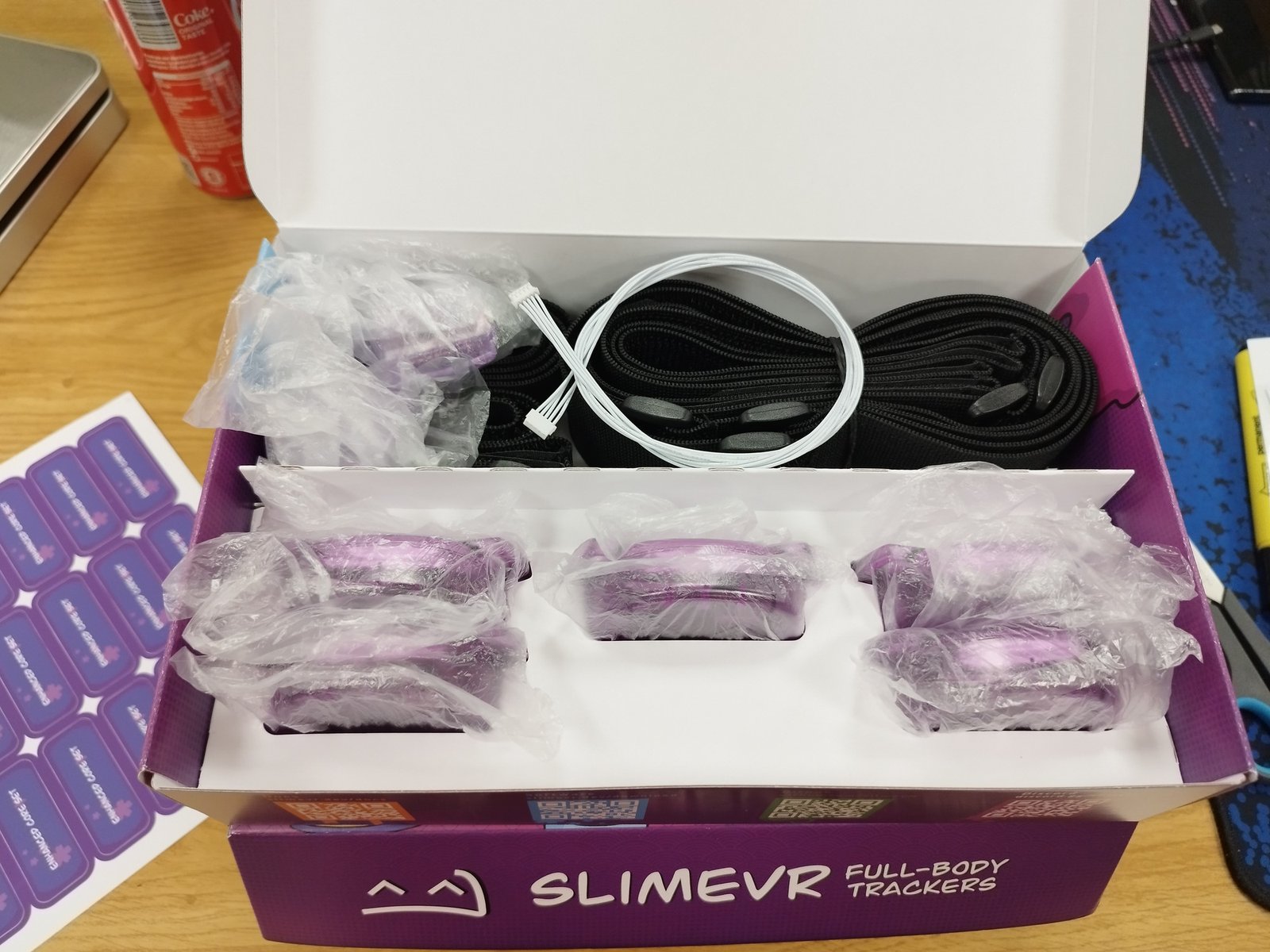 Full Enhanced Core Set sample packed for weighing to calculate freight to ship everything to Crowd Supply