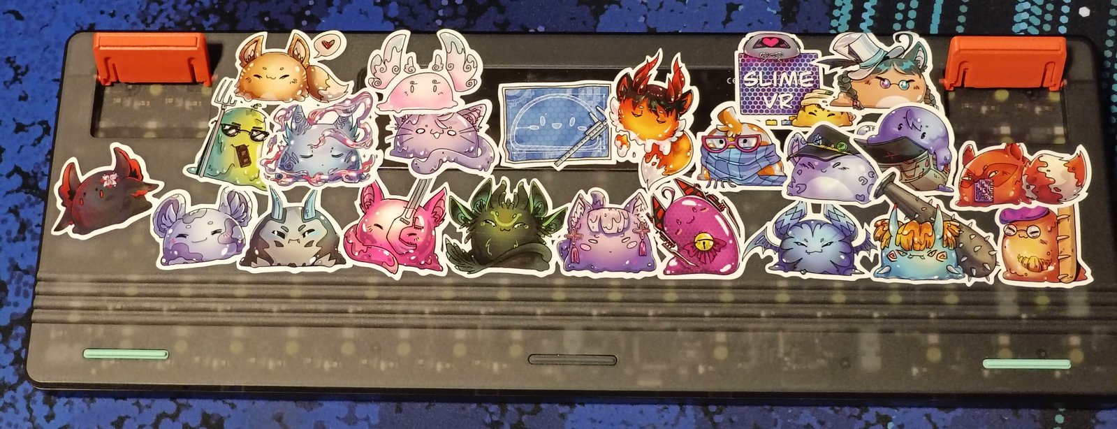 New stickers honoring our contributors! Each one represents a person who helped make SlimeVR as cool as it is. Coming soon™