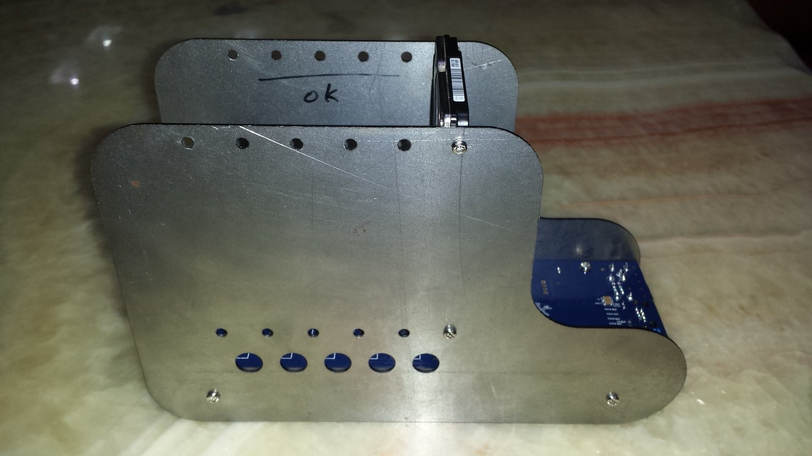 NB-PC1 pre-production unit with steel side plates (left side)