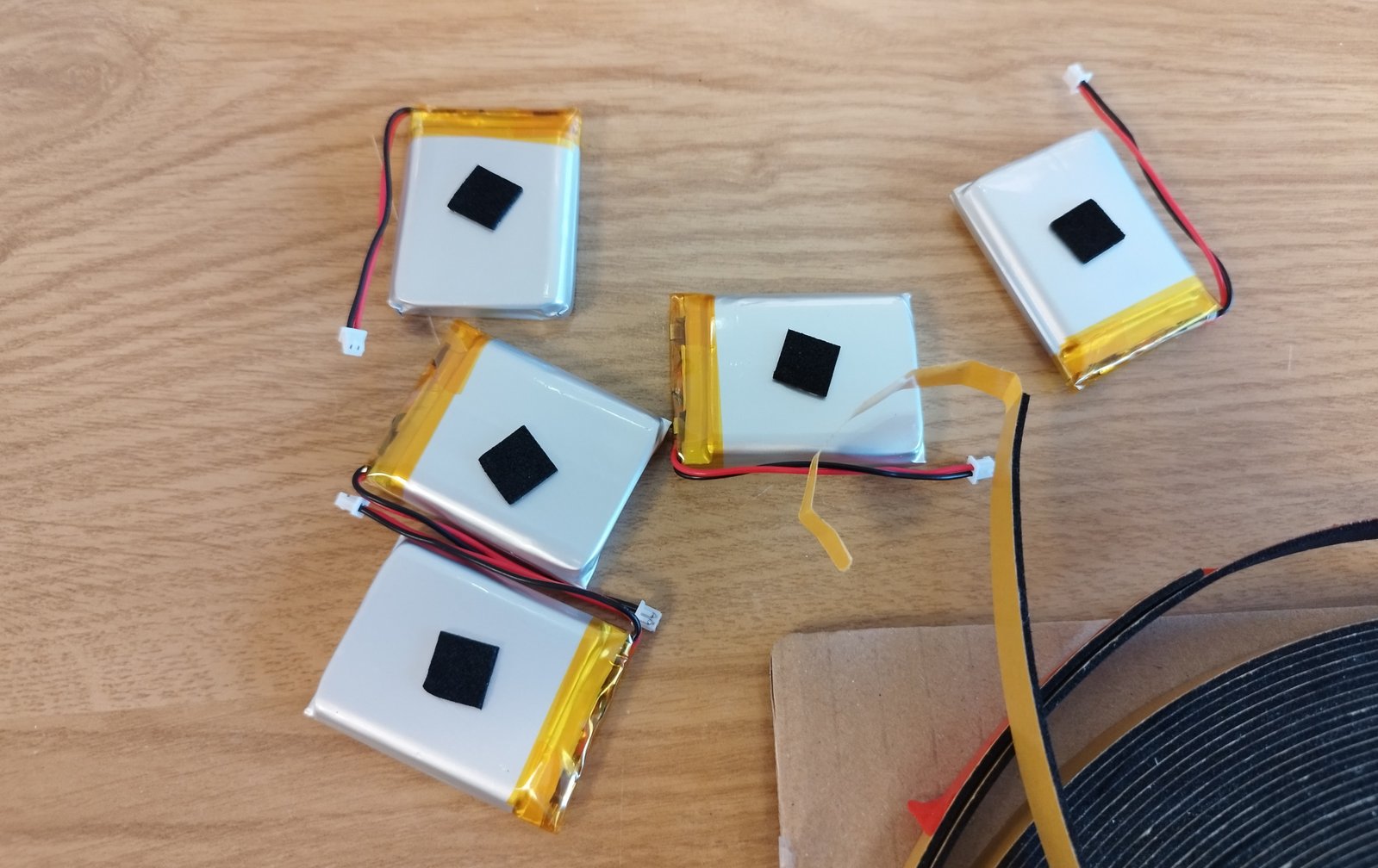 The batteries need a soft pad to keep them in place and nice