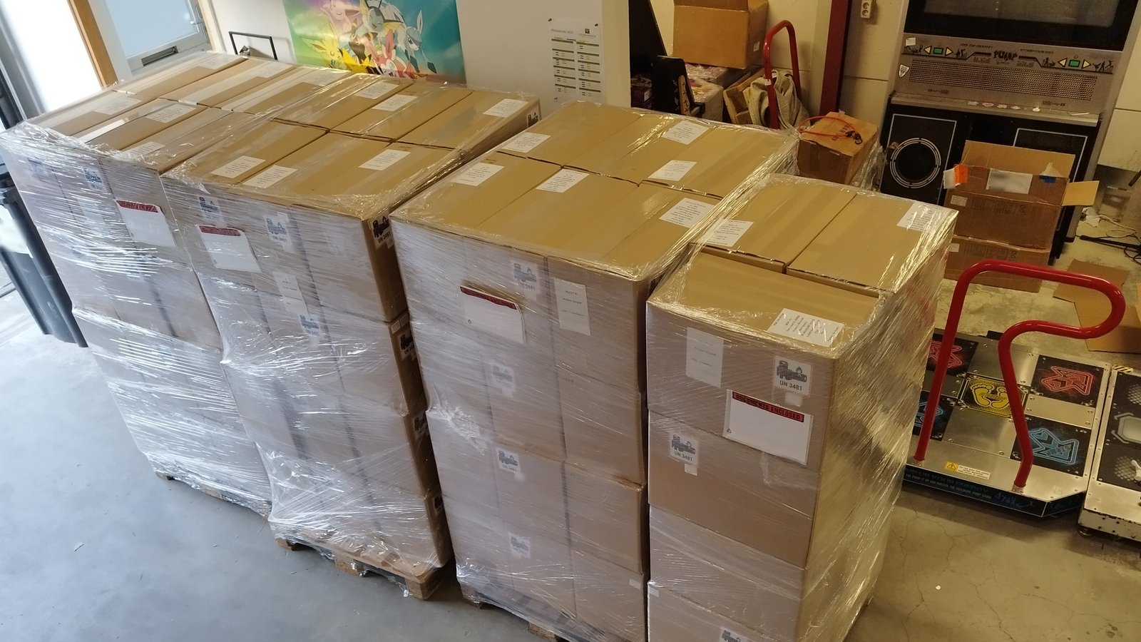 3.5 pallets of Slimes! First of many big shipments!