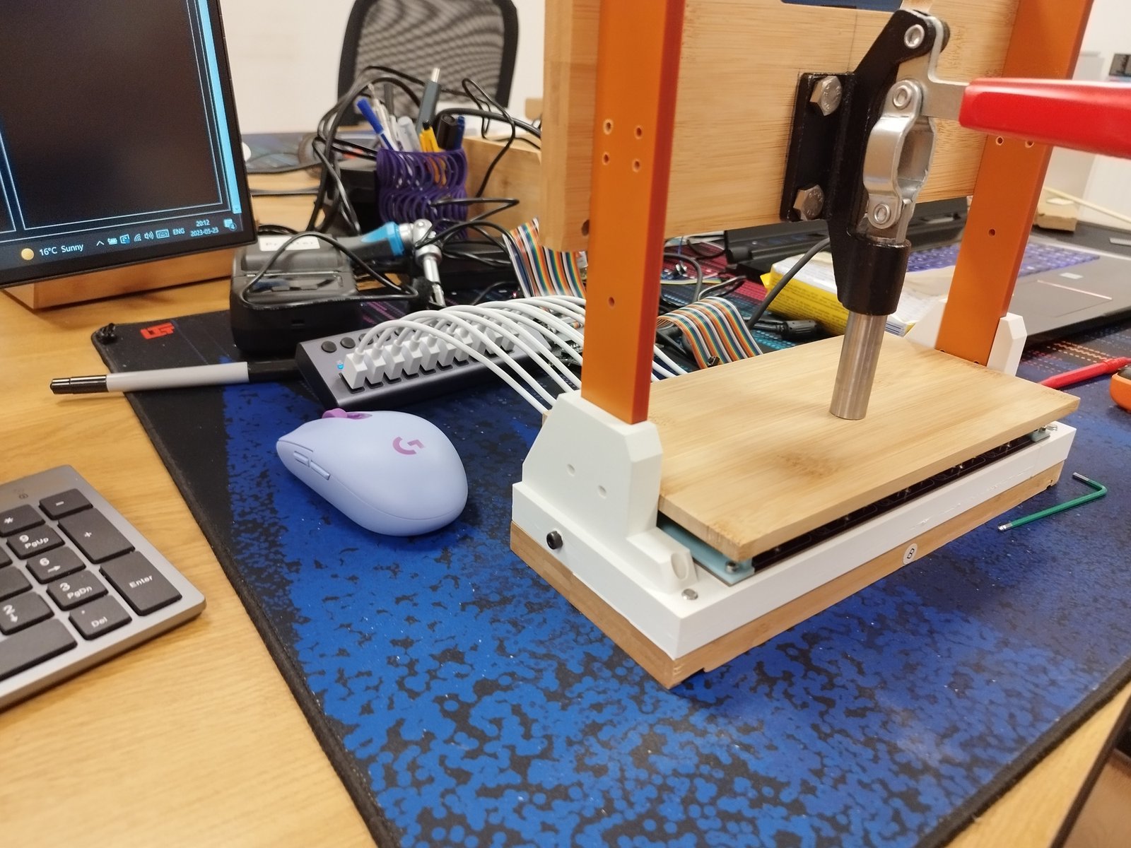The tester will be so cool when we make it work... But at the same time, the most haphazard piece of hardware we ever made...