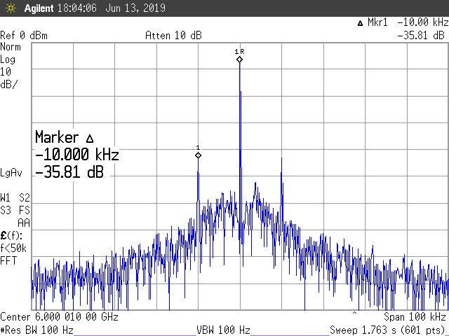 ADF5355 Eval Board Integer Boundary Spurs @ Fout: 6.00001GHz (6GHz + 10kHz)