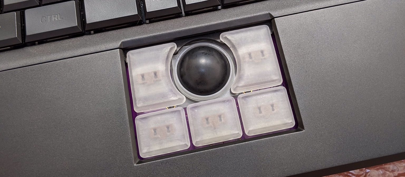 The new, black MNT Reform trackball