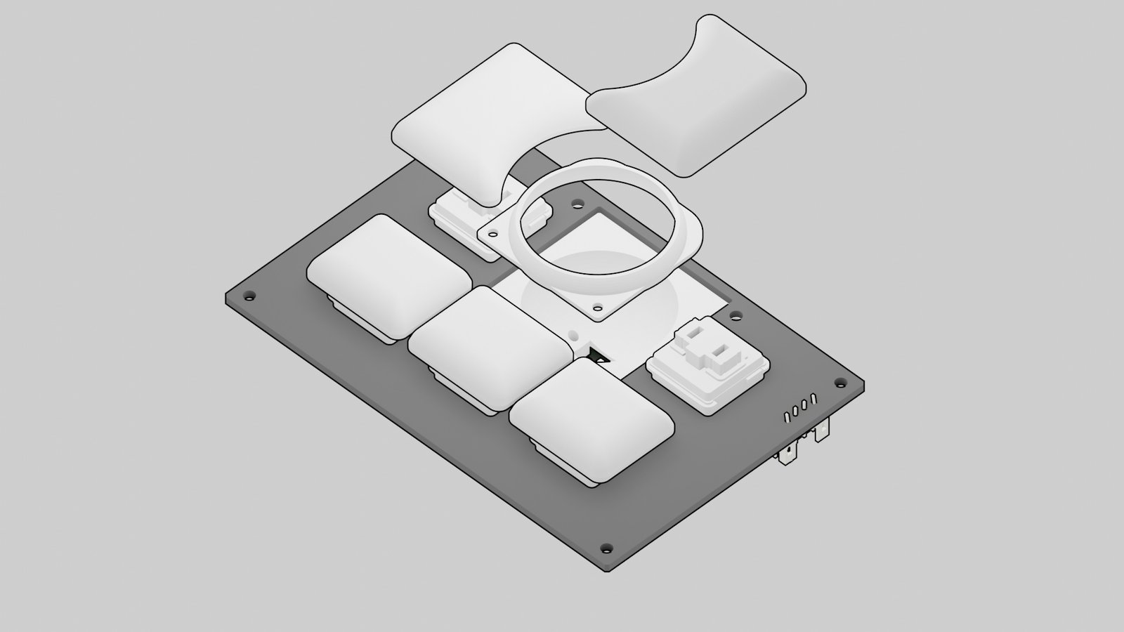 The lid of the new MNT Reform trackball can be opened easily
