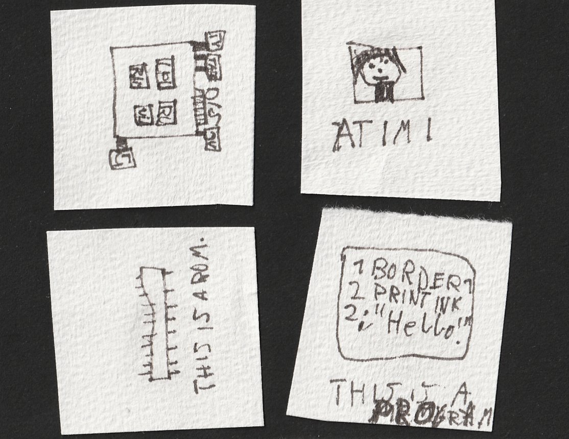 ZX81 related kid's drawing