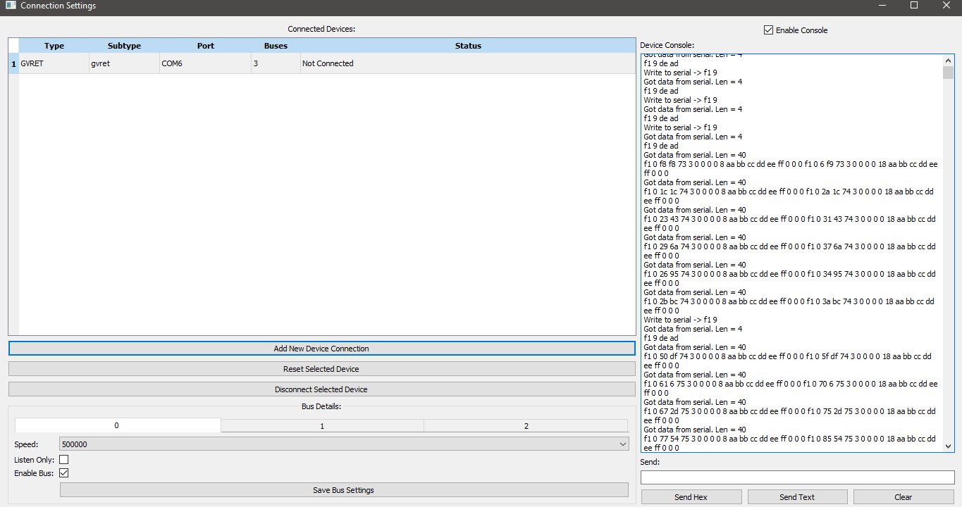 CANFDuino SavvyCAN screenshot