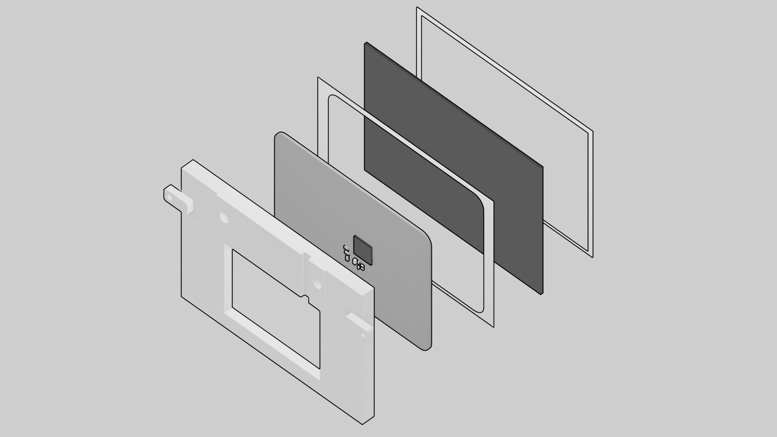 New MNT Reform trackpad sensor and glass sandwich