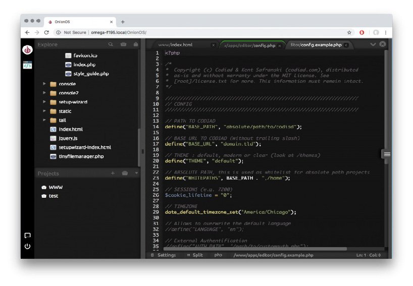 The Code Editor app makes development easy with syntax highlighting, auto-complete, and more.