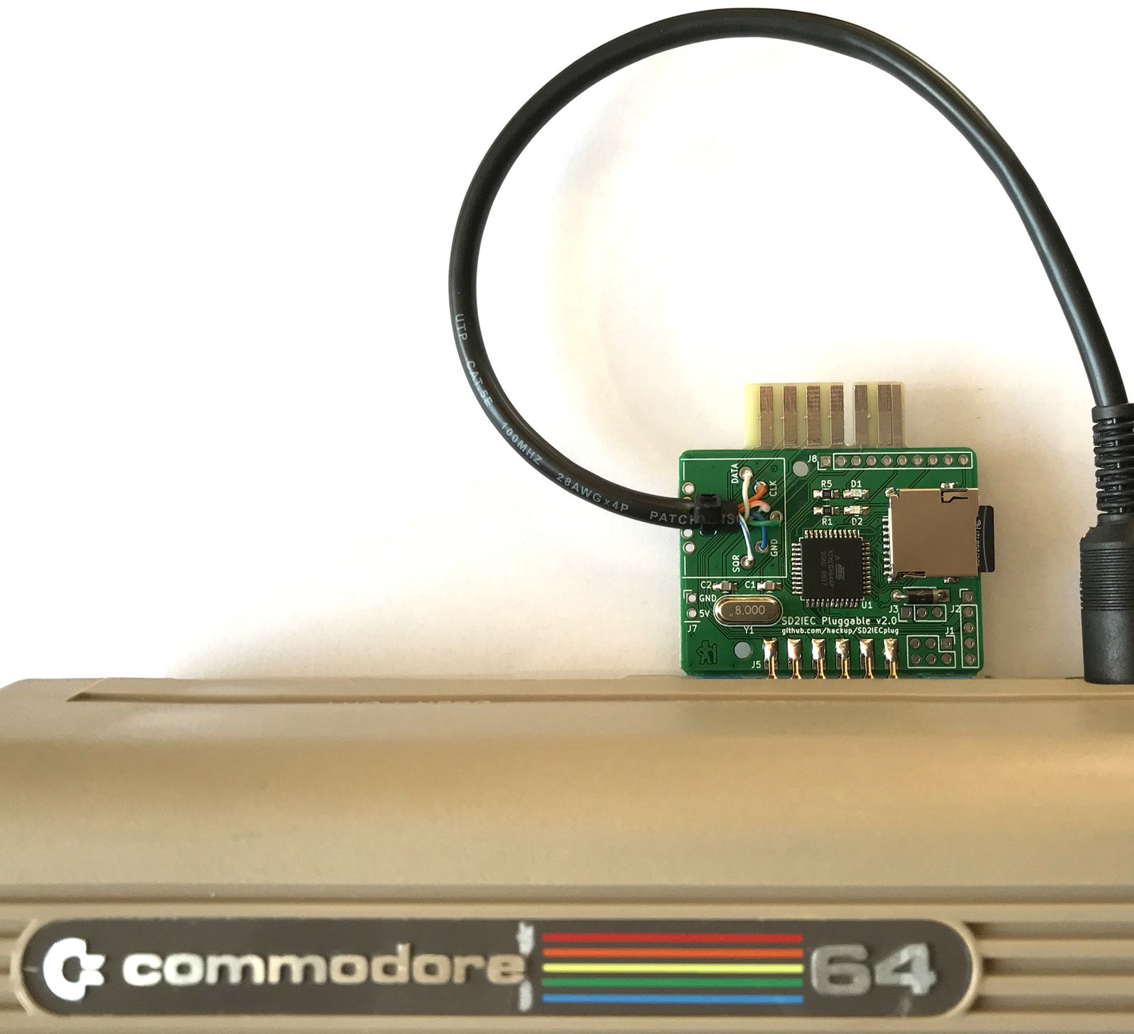 SD2IECplug flash storage board