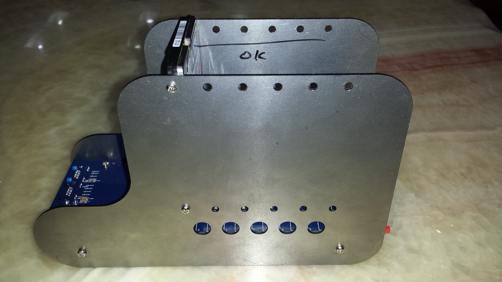 NB-PC1 pre-production unit with steel side plates (right side)