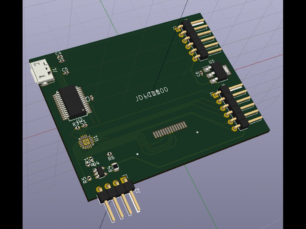KiCAD PCB rendering.