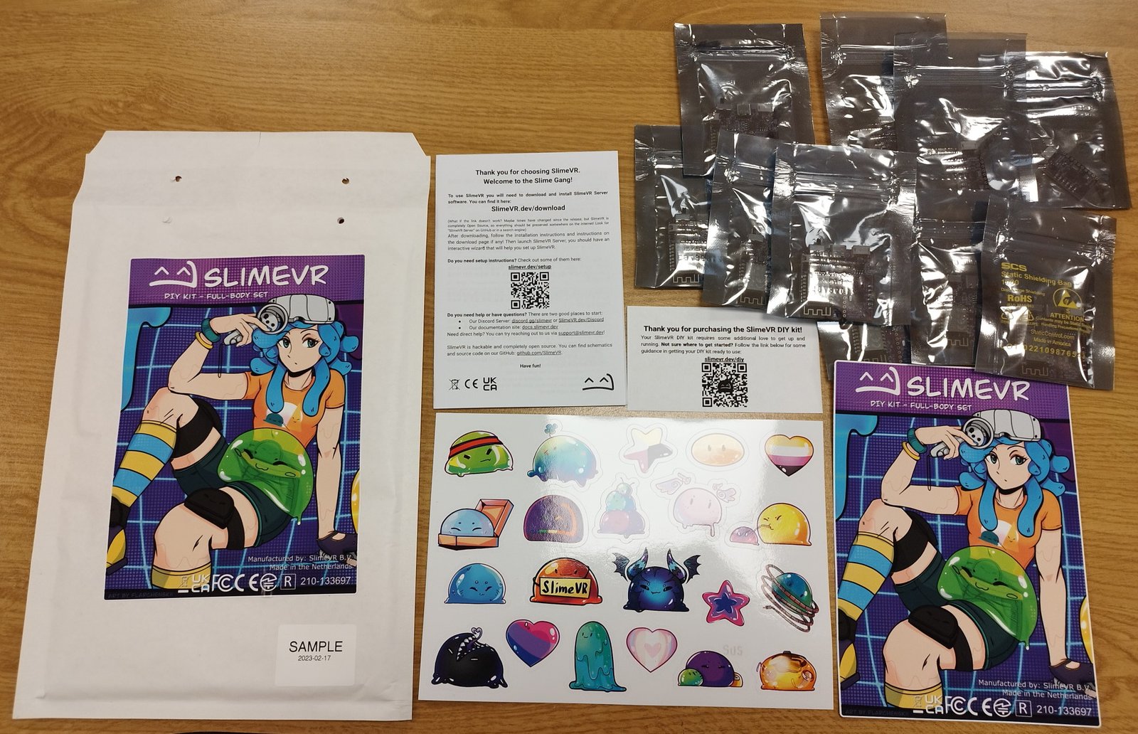 Contents of a DIY Kit - Full-Body Set (7+3)
