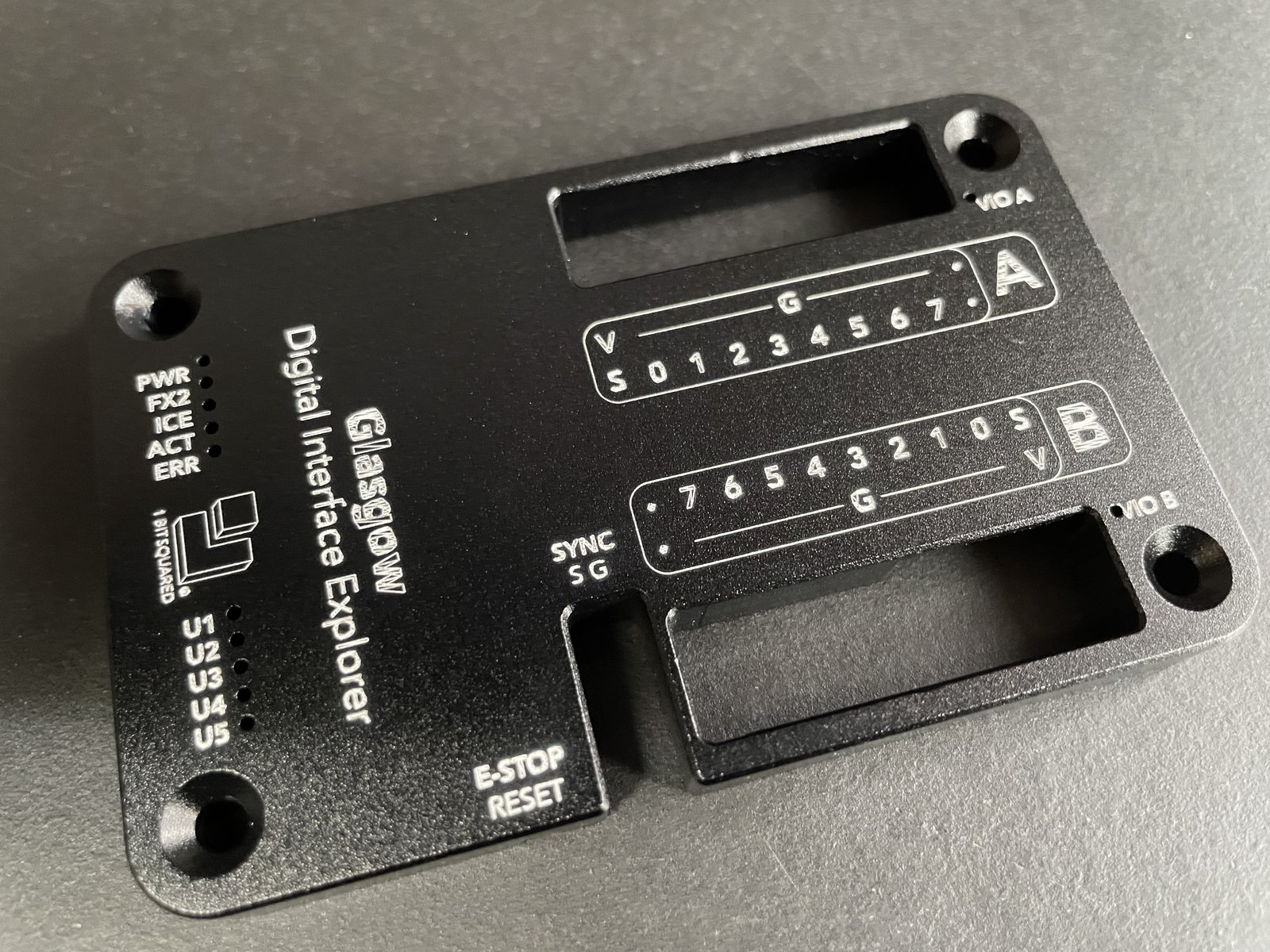 Aluminium Case Rev3 - PCBWay prototype - Low Quality Laser Engraving